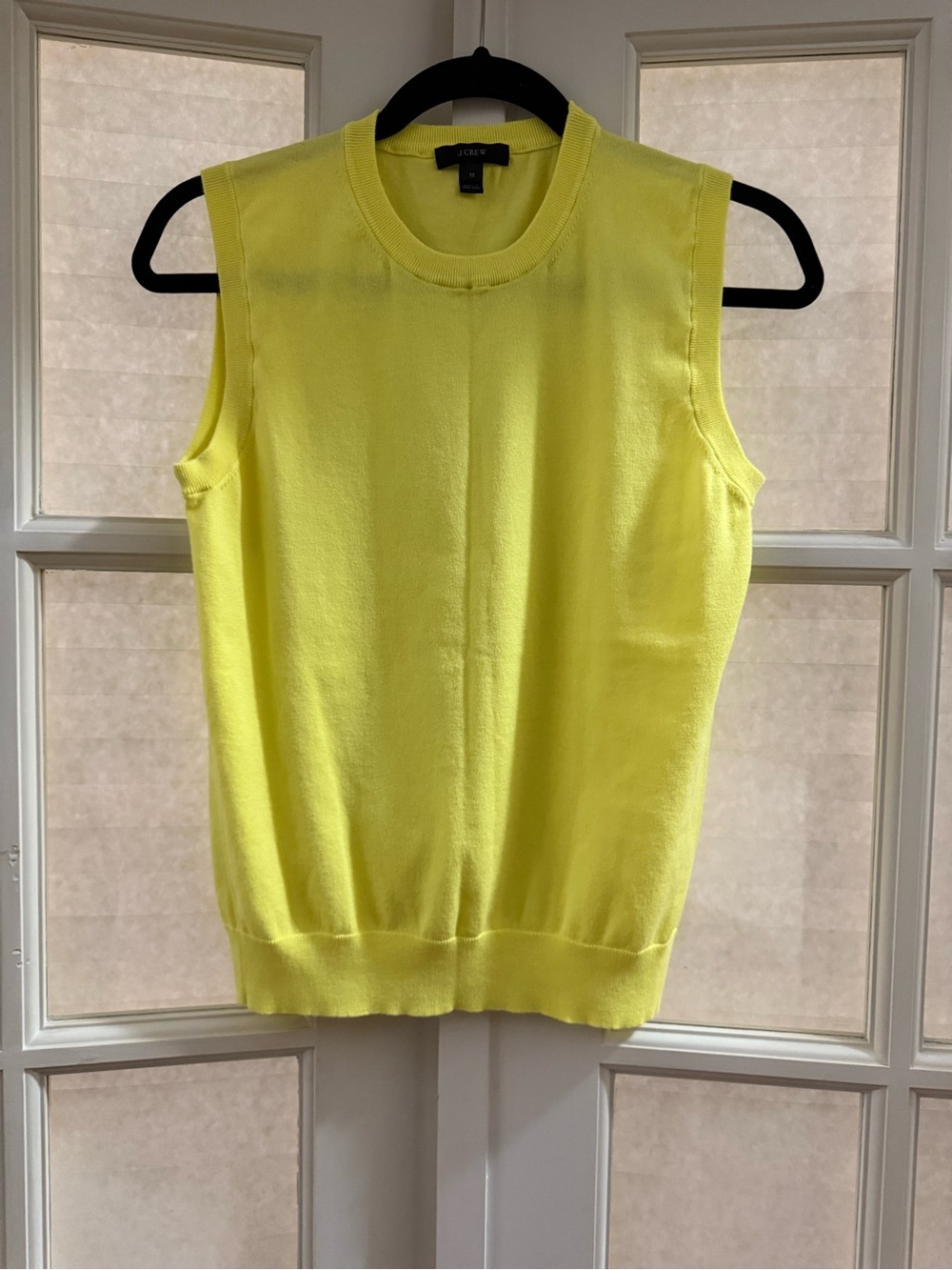 J. Crew Bright Yellow Crewneck Sweater Vest
